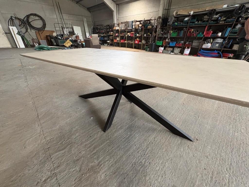 Table à manger élégante en Mortex - 220 x 100 cm (nouveau !), Neuf, Enlèvement, 200 cm ou plus, Cinq personnes ou plus