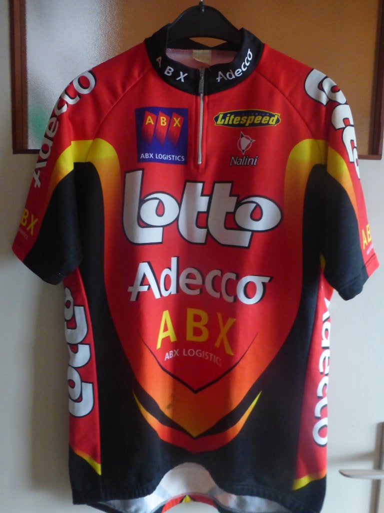 Ancien Maillot d équipe professionnel LOTTO ADECCO ABX 2002, Vélos & Vélomoteurs, Enlèvement ou Envoi, Autres tailles, Femmes