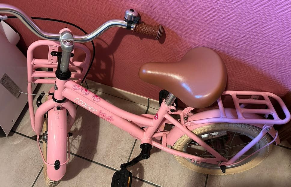 Meisjesfiets Cooper 14 inch, Fietsen en Brommers, Ophalen, Zo goed als nieuw