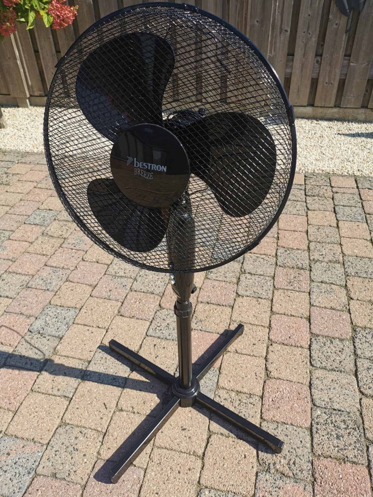 Ventilator Breston Breeze (zwart), Elektronische apparatuur, Ophalen, Zo goed als nieuw, Statiefventilator