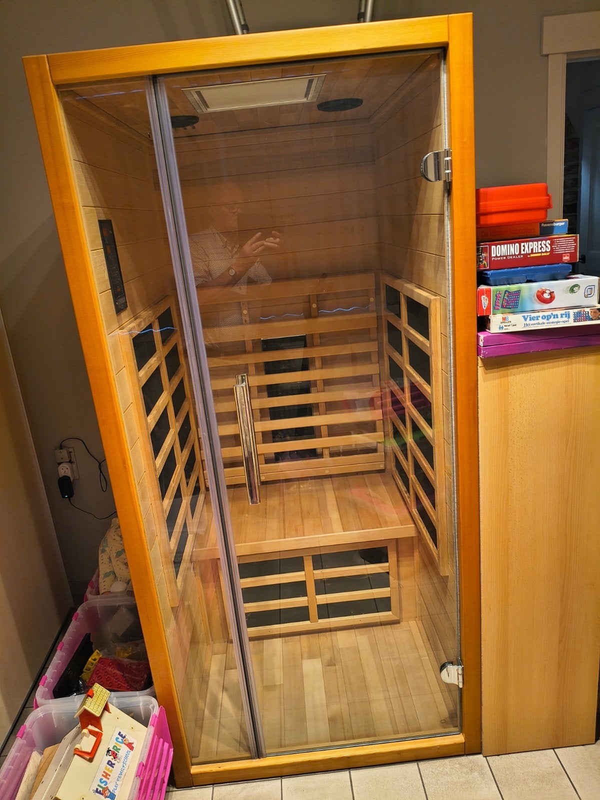 infrarood cabine, Ophalen, Zo goed als nieuw, Infrarood, Complete sauna