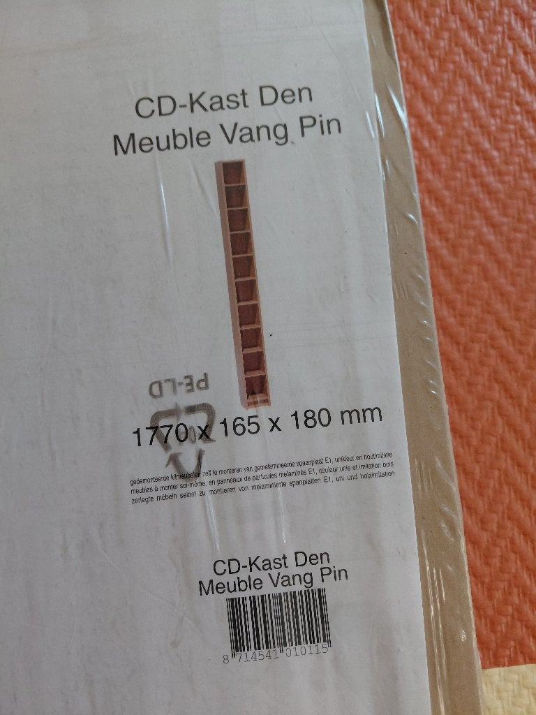 cd dvd rek nieuw hout/den, Ophalen, 75 tot 150 discs, Nieuw, Hout