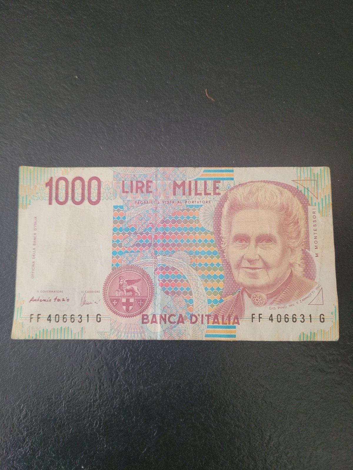 ancien billet de 1000 lire italien, Enlèvement ou Envoi