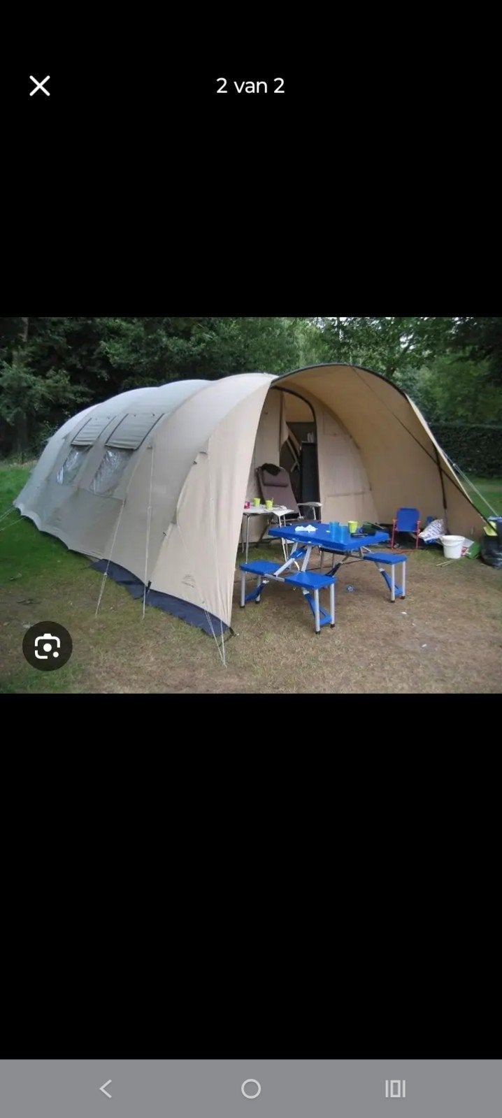 tent voor 6 personen, Caravans en Kamperen, Tenten, Ophalen, Gebruikt, Tot en met 6