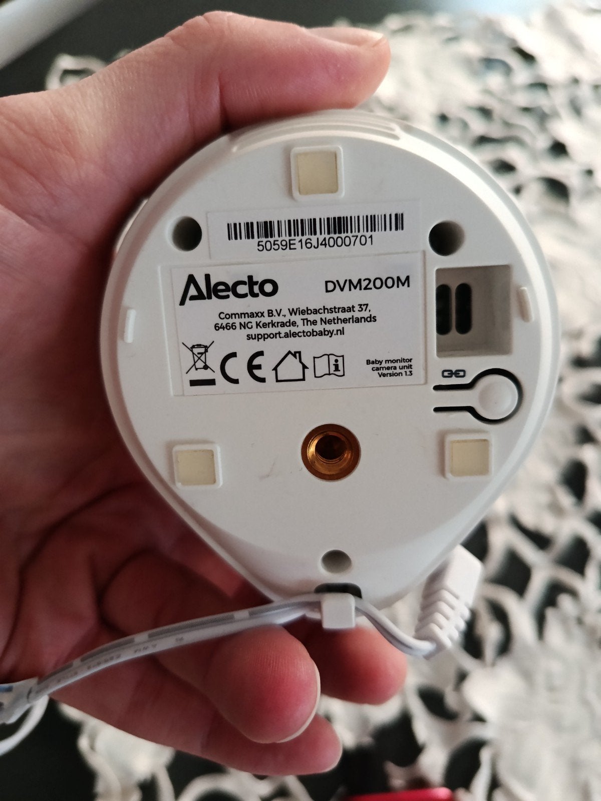 Alecto babyfoon met camera, Ophalen, Zo goed als nieuw