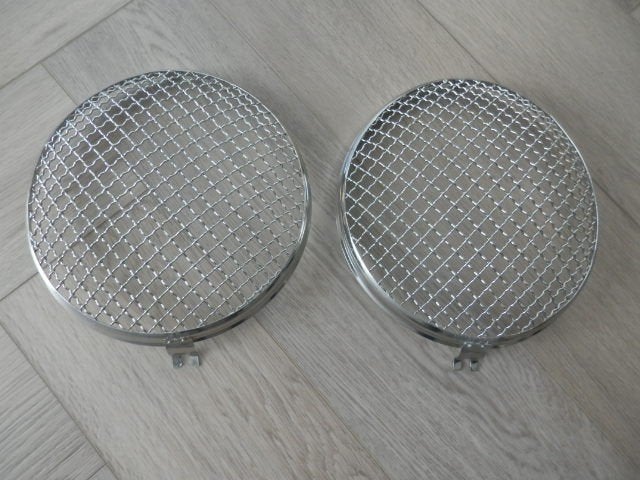 Koplamp steenslagbeschermers RVS VW Kever, Ophalen, Nieuw