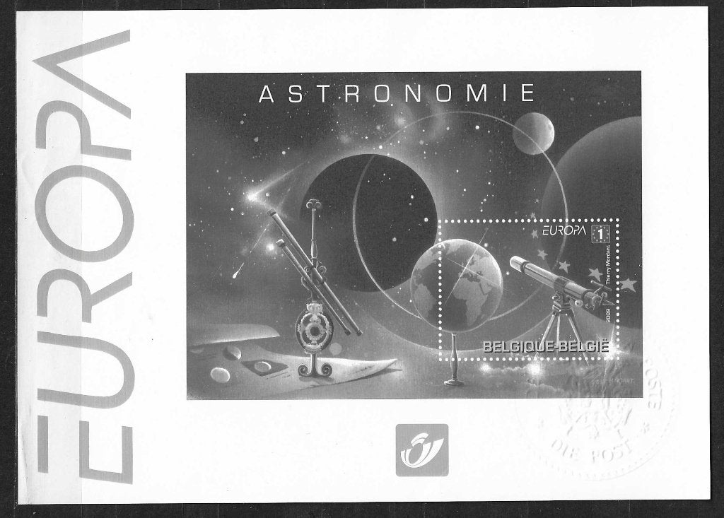 Belgique OPC BL167 ZW/NB Europe Astronomie **, Enlèvement ou Envoi, Non oblitéré, Europe