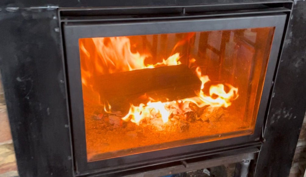 houtkachel, Huis en Inrichting, Ophalen, Zo goed als nieuw, Hout, Houtkachel