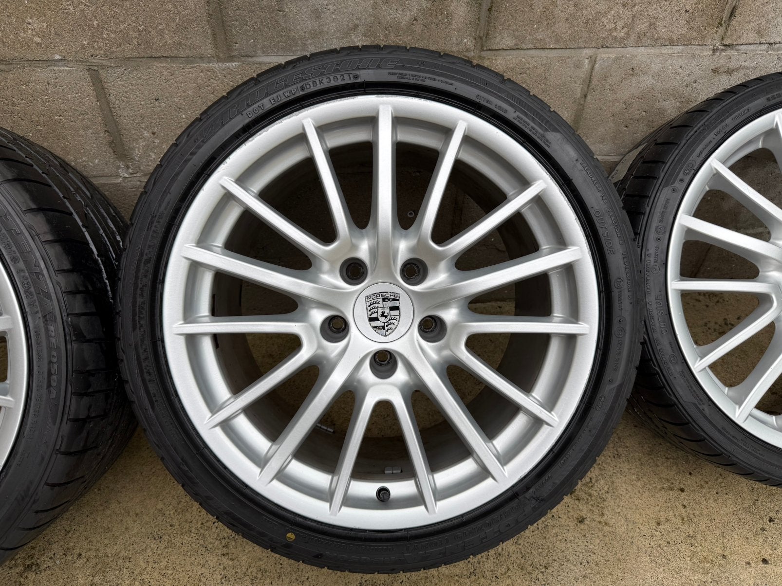 ✅4 Jantes 19" Porsche 911 (997) avec pneus Bridgestone, Autos : Pièces & Accessoires, Pneus et Jantes, Véhicule de tourisme, Pneus été