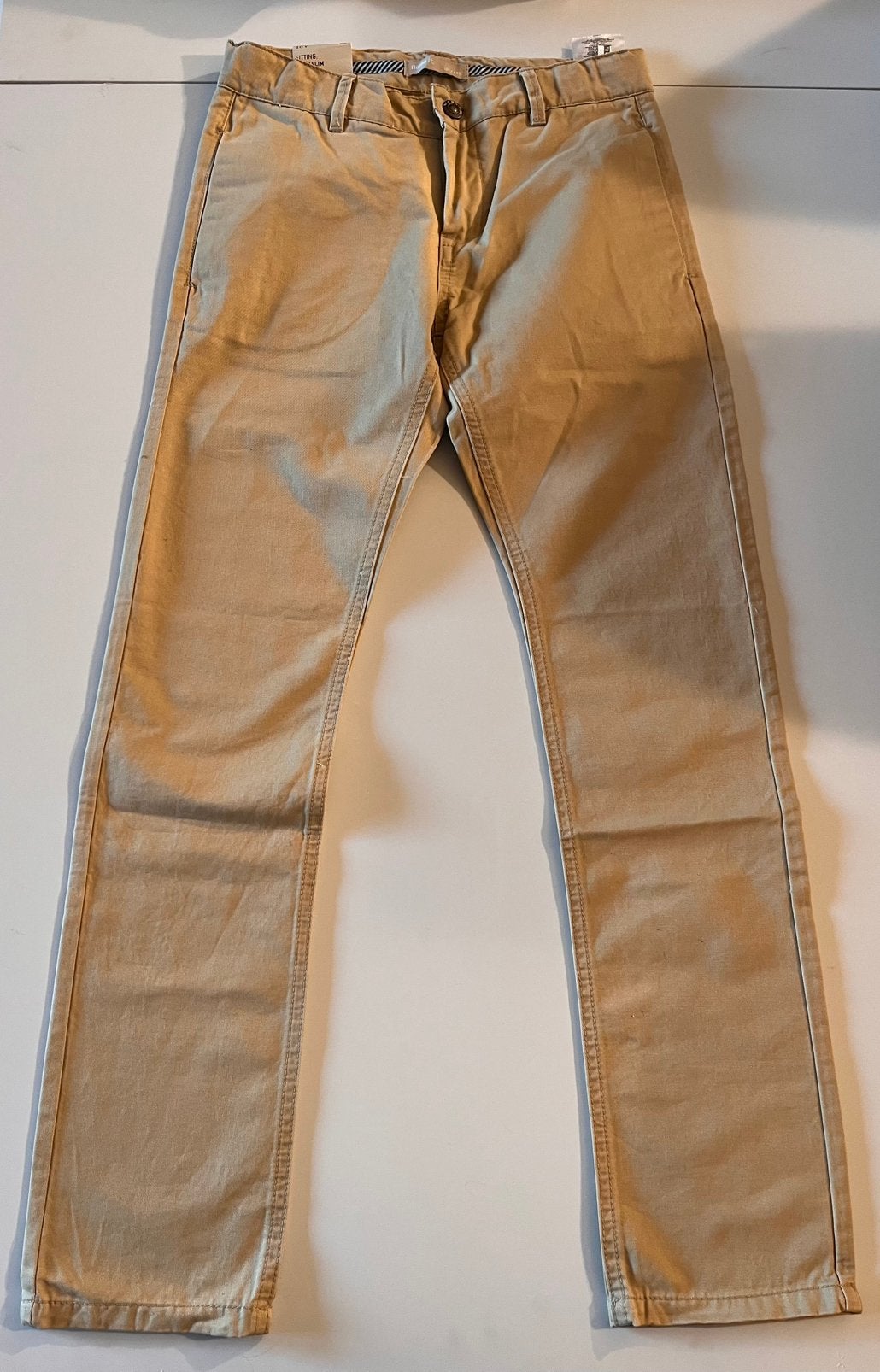 nieuw beige stretchbroek name it maat 140, 10 jaar, Kinderen en Baby's, Kinderkleding | Maat 140, Ophalen, Nieuw, Jongen of Meisje