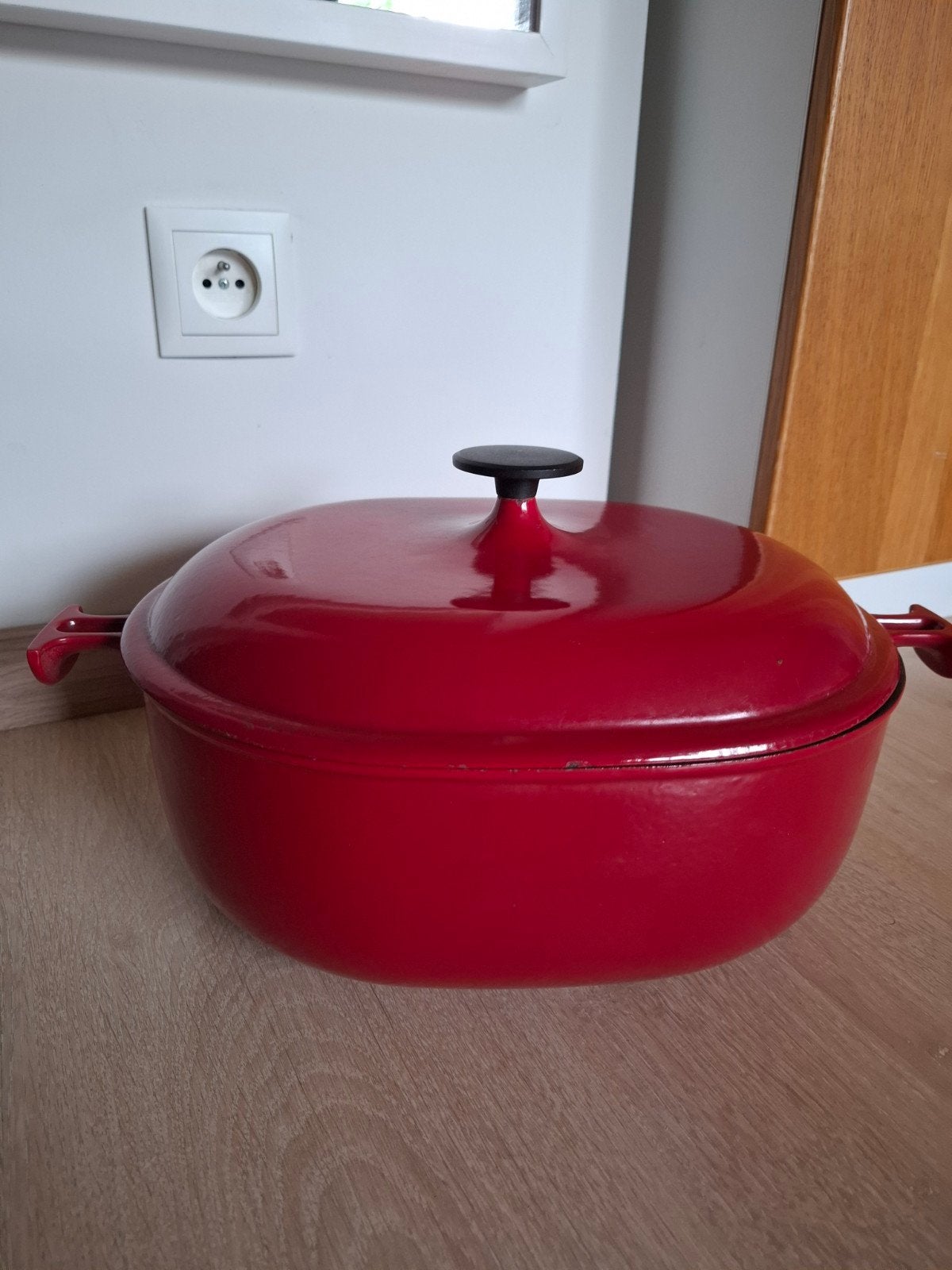Poêle à frire rouge en fonte Le Creuset avec couvercle 33, Maison & Meubles, Cuisine | Casseroles & Poêles, Avec couvercle, Le Creuset