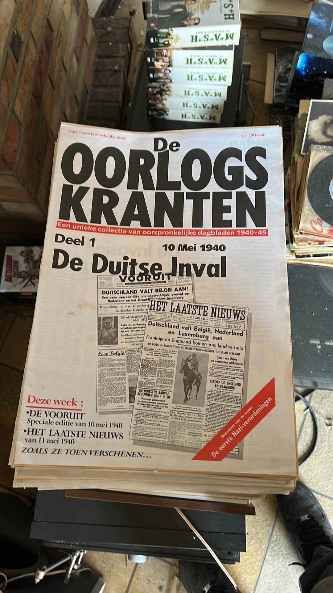 Oorlogskranten, Ophalen, Zo goed als nieuw
