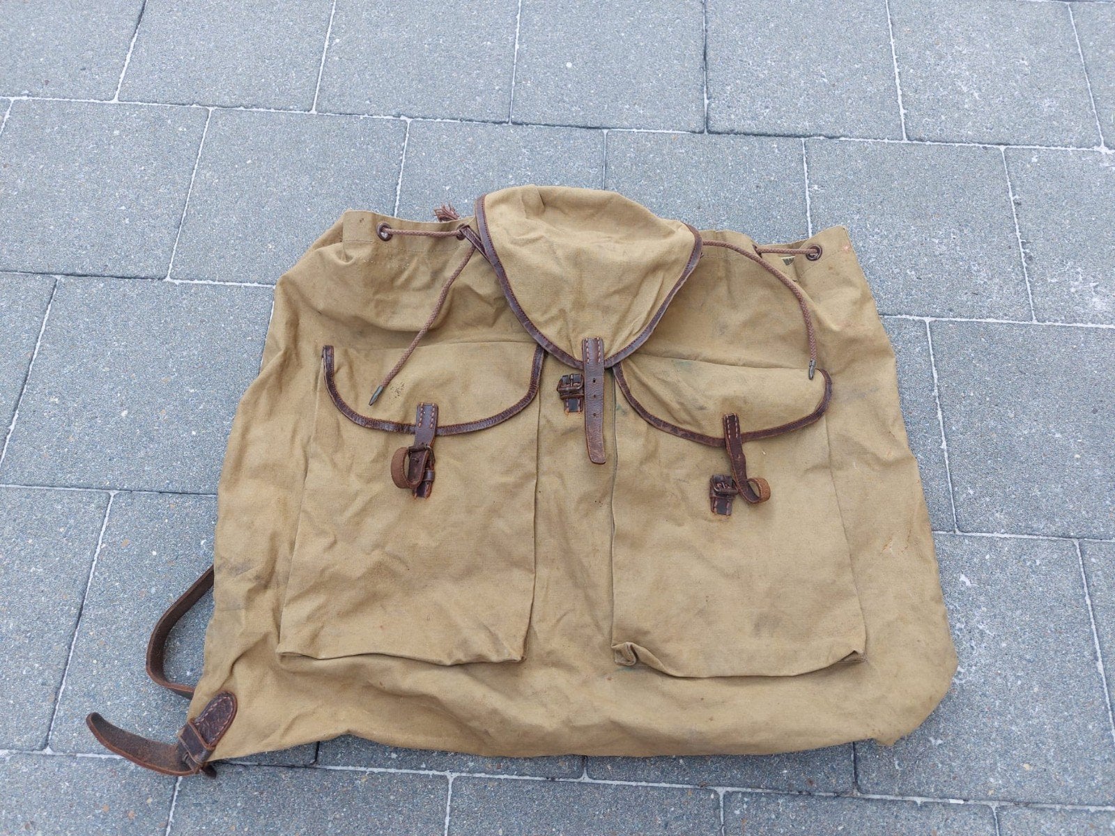 Duitse WO2 Hitlerjugend rugzak, Verzamelen, Ophalen of Verzenden, Landmacht, Kleding of Schoenen