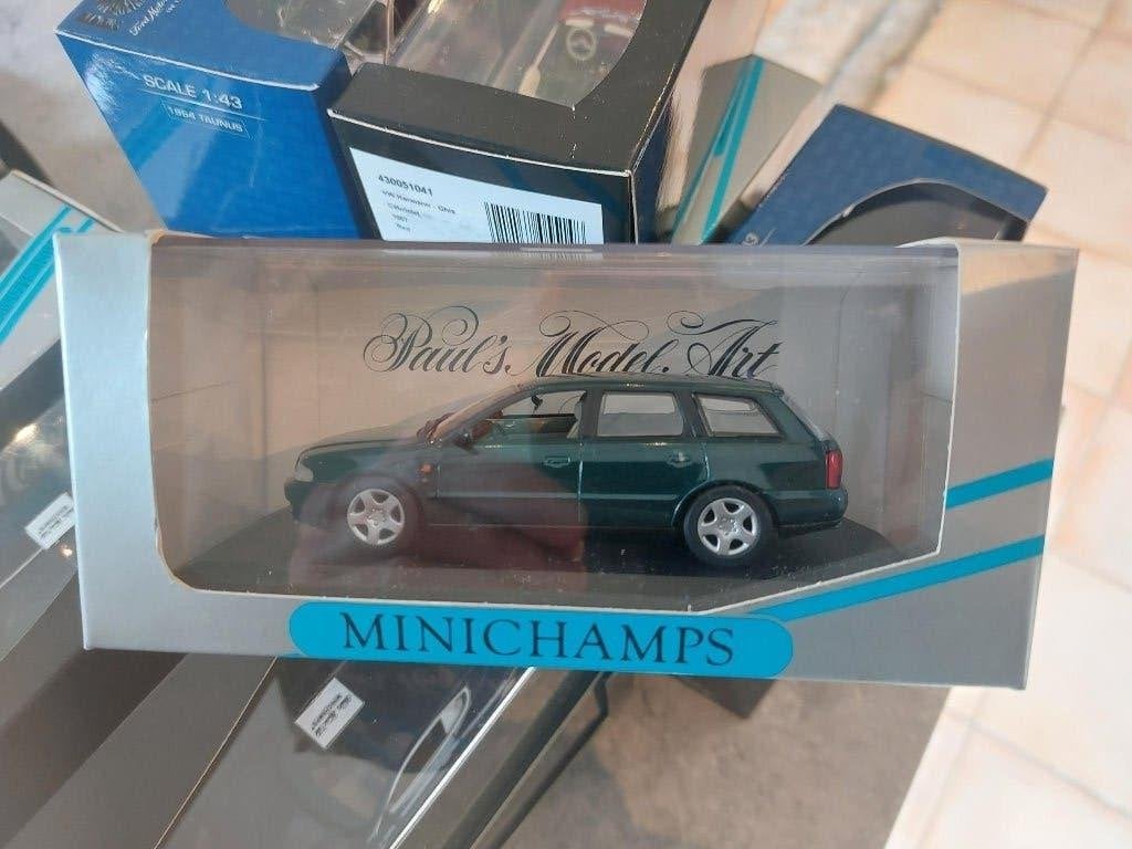 Minichamps Audi A4 Avant de 1995 green met 1/43, Ophalen of Verzenden, Nieuw, Auto, MiniChamps