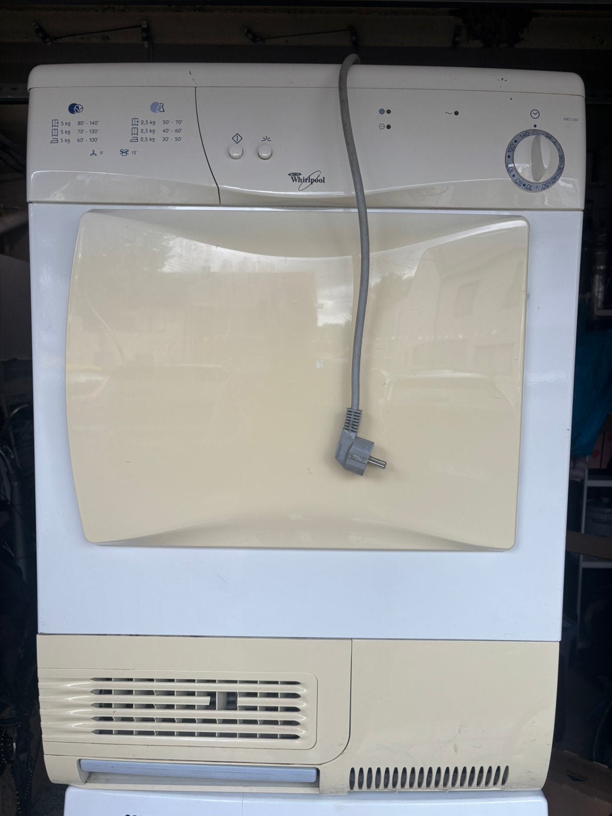 Whirlpool droogkast, Ophalen, 6 tot 8 kg, Gebruikt, Voorlader