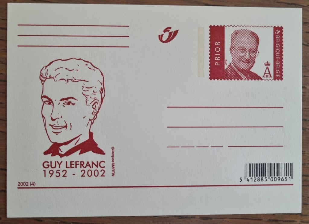 Briefkaart Carte Postale ** Guy Lefranc 1952 - 2002, Verzamelen, Verzenden, 1980 tot heden