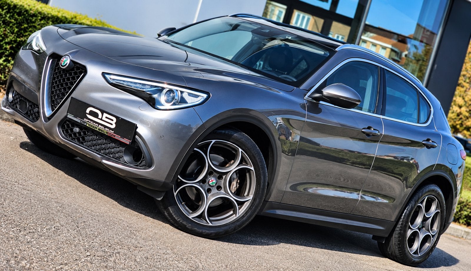 **Alfa Romeo Stelvio - 1ier prop - Full Option - Garantie **, Autos, Cuir, Argent ou Gris, Entreprise, Entretenue par le concessionnaire