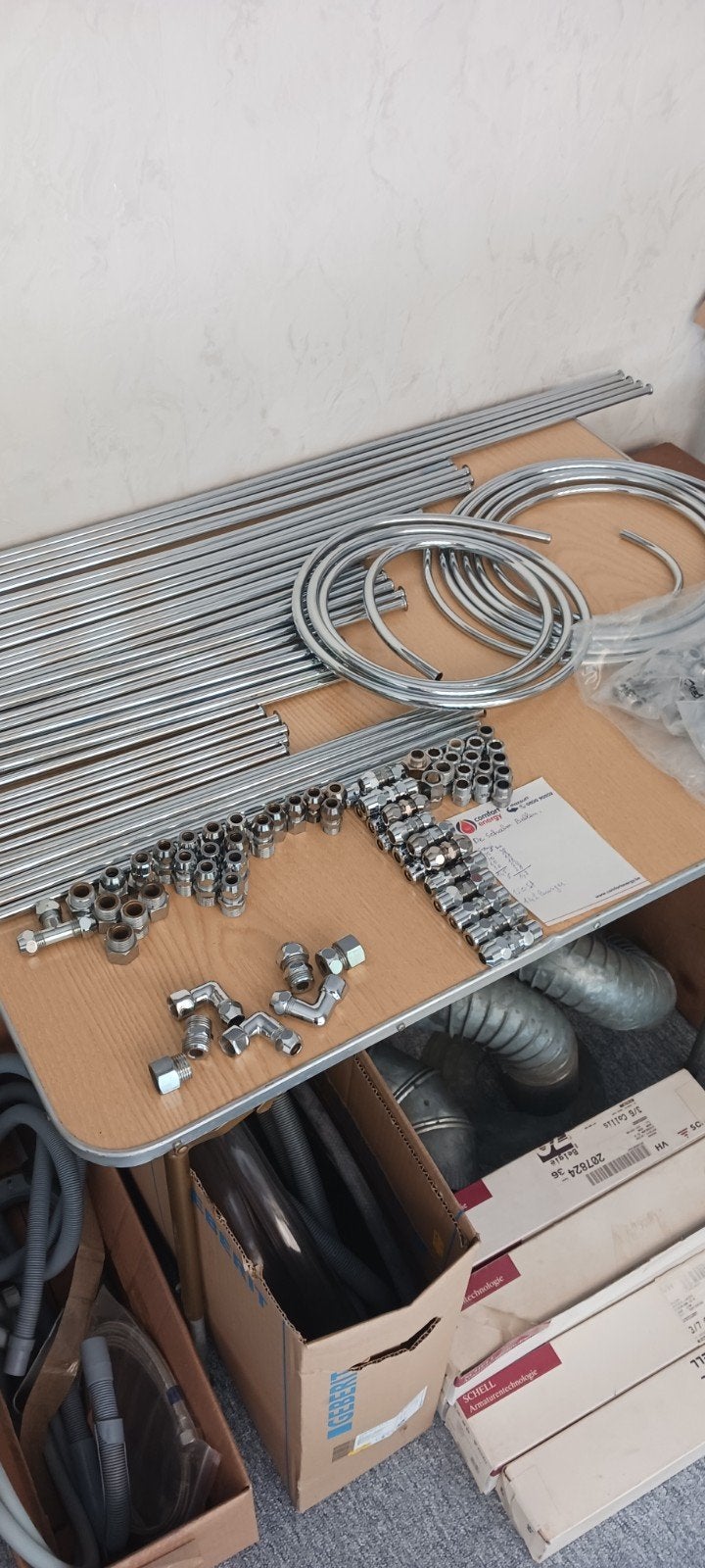 NIEUW SHELL CROME BUIS 150ST 150ST KOPPELINGEN MAAT 10/12, Doe-het-zelf en Bouw, Ophalen, Nieuw, Chroom, Wastafel