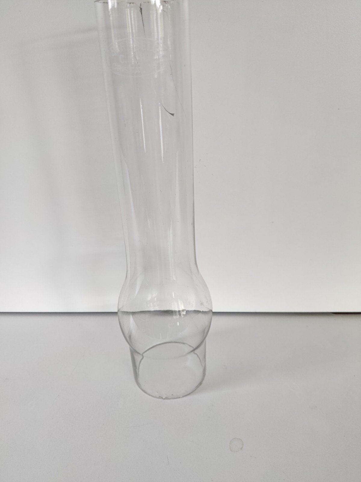Antiek glazen lampenglas petroleumlamp - Verre Belge Cristal, Collections, Verres & Petits Verres, Enlèvement