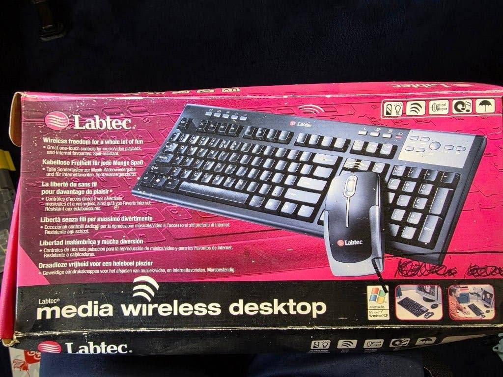 Toestenbord draadloos AZERTY en draadloze muis - nieuw, Computers en Software, Labtec, Ergonomisch, Ophalen of Verzenden, Draadloos