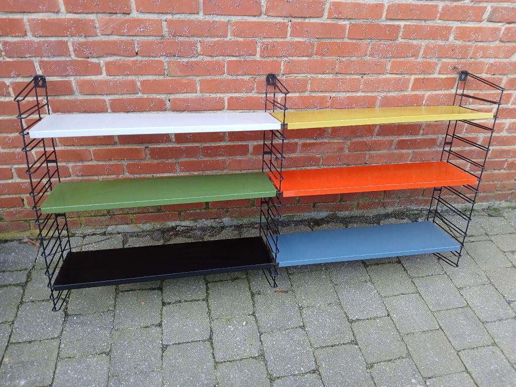 Dubbel wandrek, in metaal, Huis en Inrichting, Woonaccessoires | Wandplanken en Boekenplanken, Ophalen