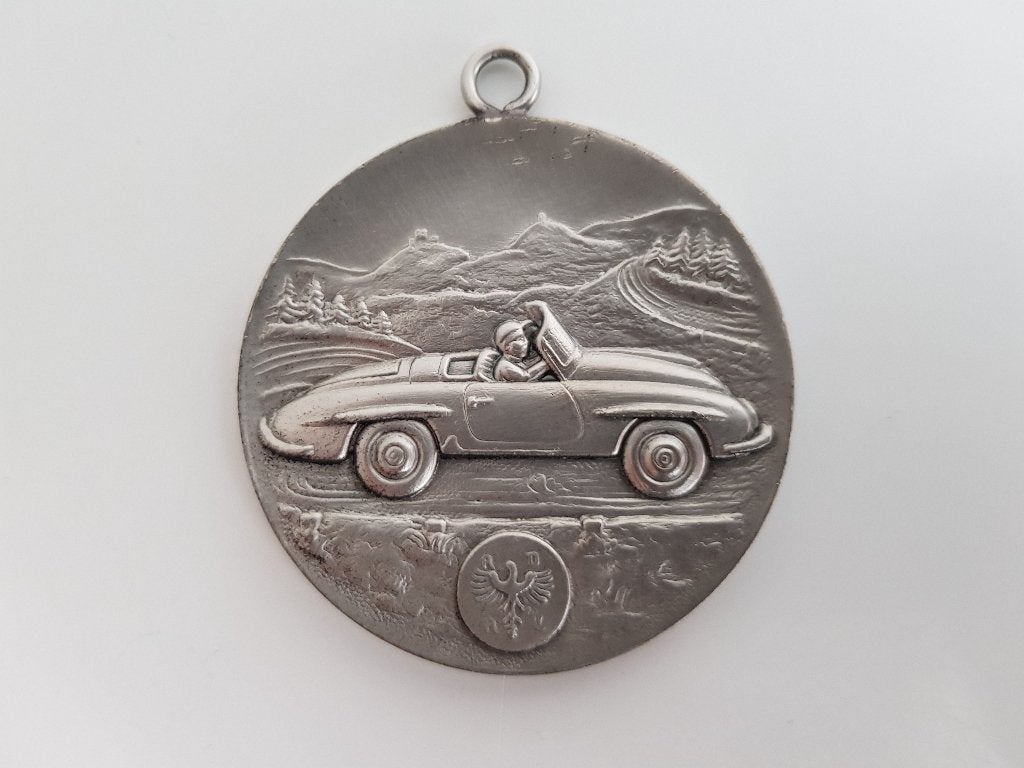 Originele ADAC deelnemers medaille - Mercedes 300SL - 1960, Verzamelen, Ophalen of Verzenden, Auto's