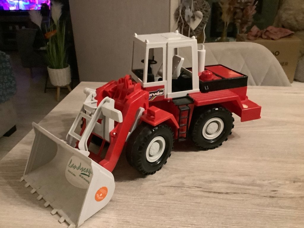 Bulldozer en jouet Bruder Fiat (18x40 cm), Enlèvement ou Envoi, Utilisé