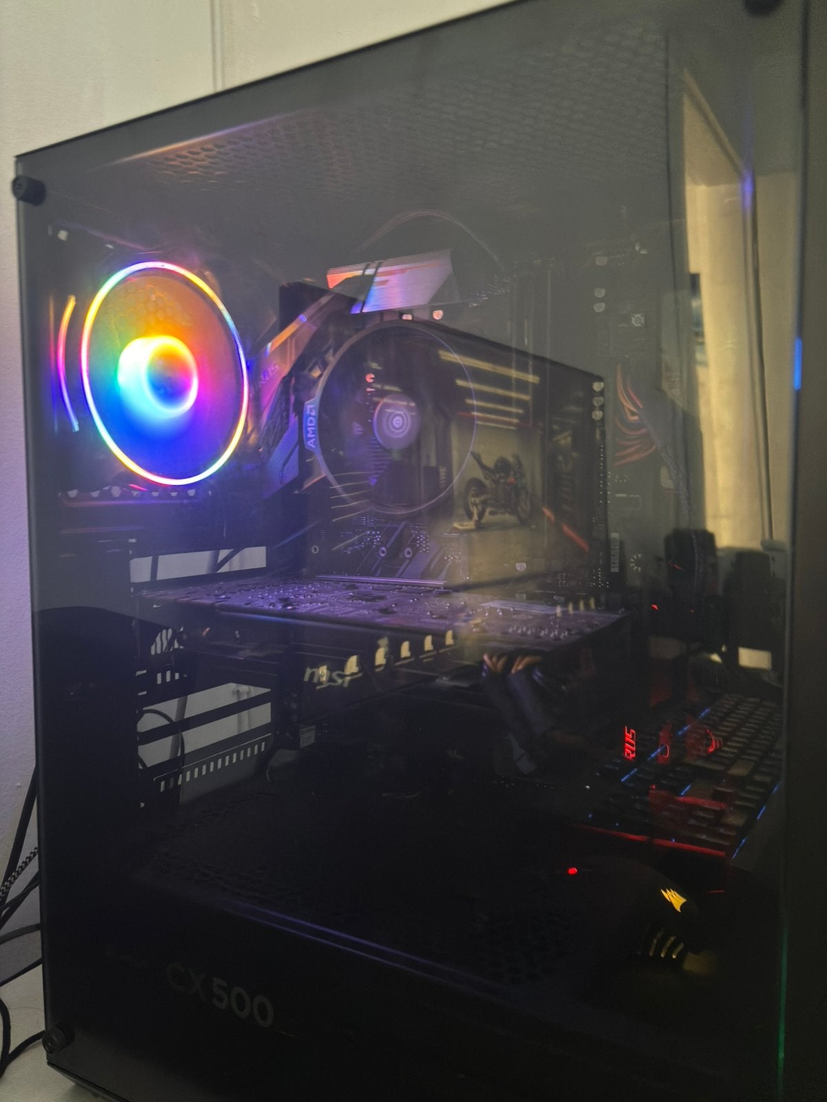 Gaming pc ryzen5 4600g /24gb ram GTX660ti + scherm, Computers en Software, Ophalen, Zo goed als nieuw, Gaming