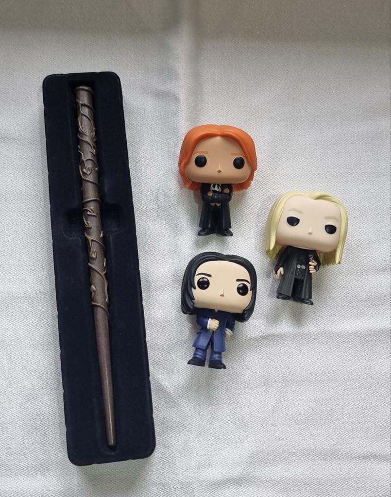 Lot Harry Potter (Baguette + 3 Figurines Funko Pop), Envoi, Réplique