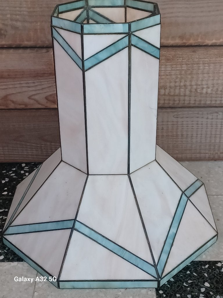 8 Vintage Rose Design glas-in-lood lampen – Art Deco, Ophalen of Verzenden