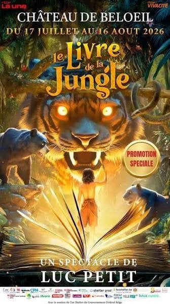 2 kaartjes „The Jungle Book” van Luc Petit 17/07