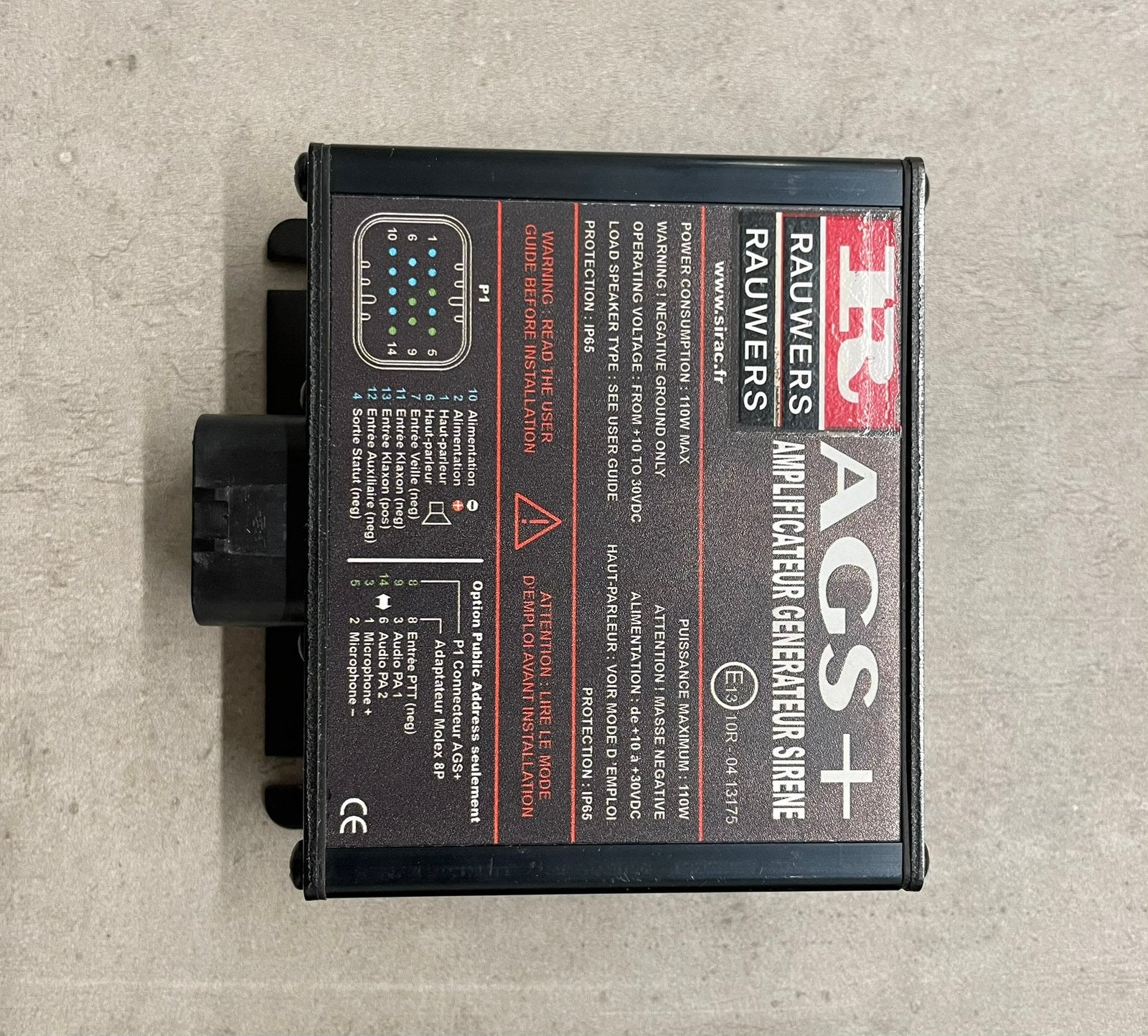 Rauwers Ideatec sirene versterker ambulance, Ophalen of Verzenden, Gebruikt, Sirene