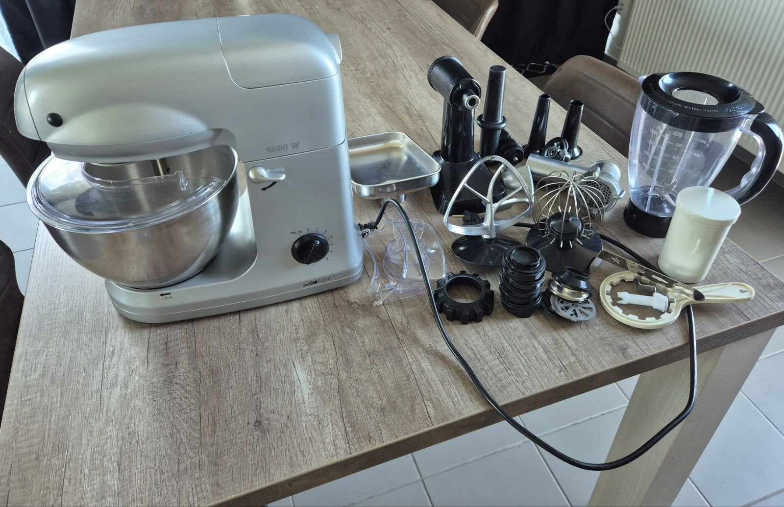 Robot de cuisine avec tous les accessoires, Electroménager, Mélangeurs de cuisine, Enlèvement ou Envoi, Comme neuf