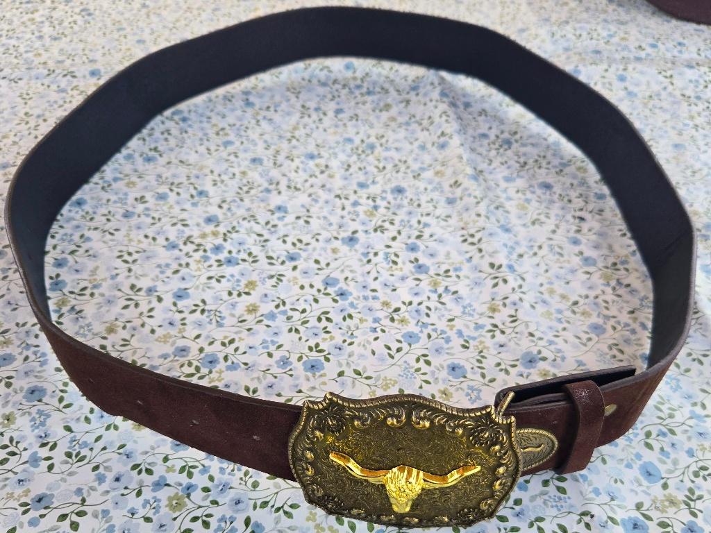 Heren Western PU Leren Riem met Koeienkop Gesp (Nieuw), Vêtements | Hommes, Ceintures, Neuf, Enlèvement ou Envoi, 115 cm ou plus