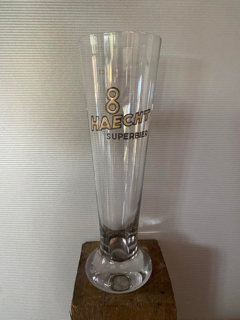 primus haacht geëmailleerd glas HAECHT 8 superbier 25 cl, Enlèvement ou Envoi, Utilisé, Verre ou Verres, Autres marques