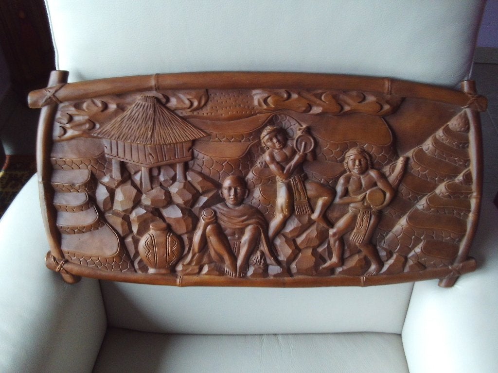 Sculpture sur bois, Antiquités & Art, Afrique, Bois, Brun, Enlèvement
