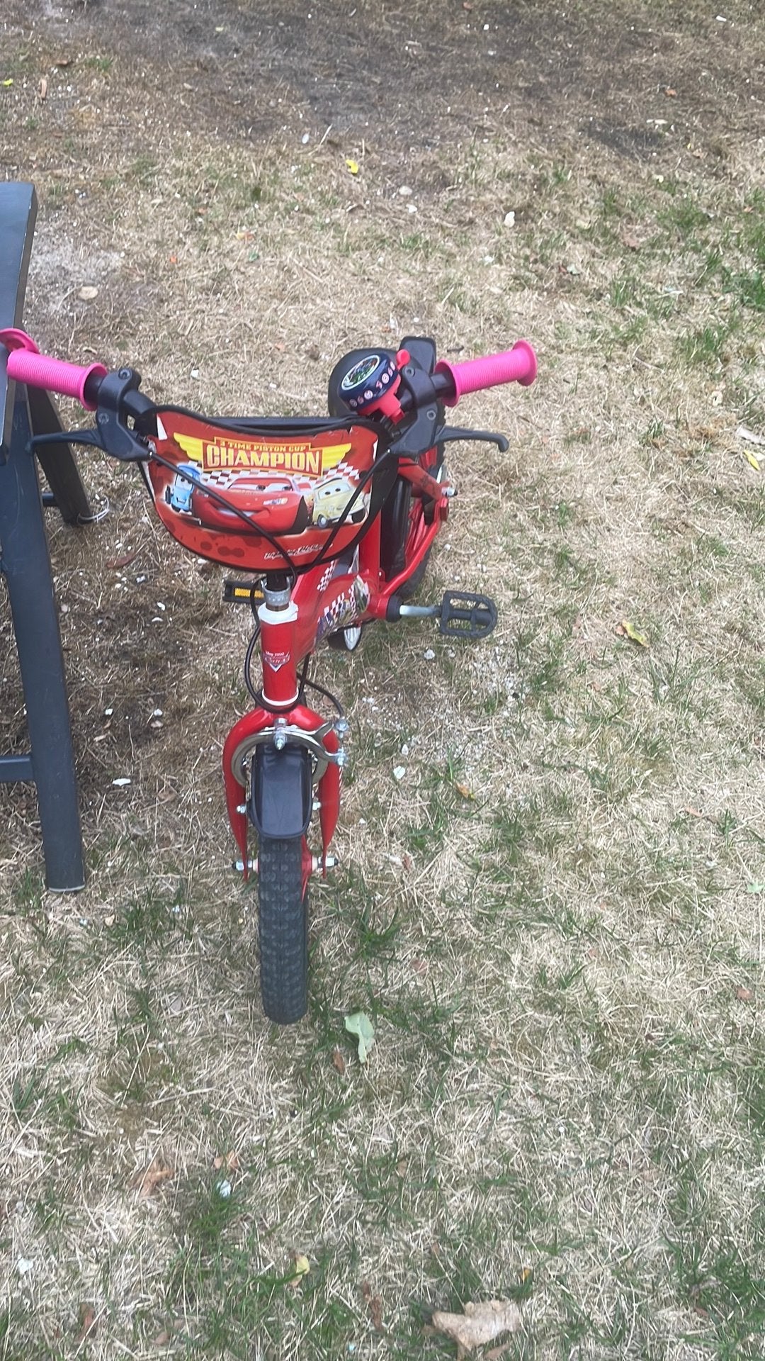 Cars kinderfiets, Ophalen