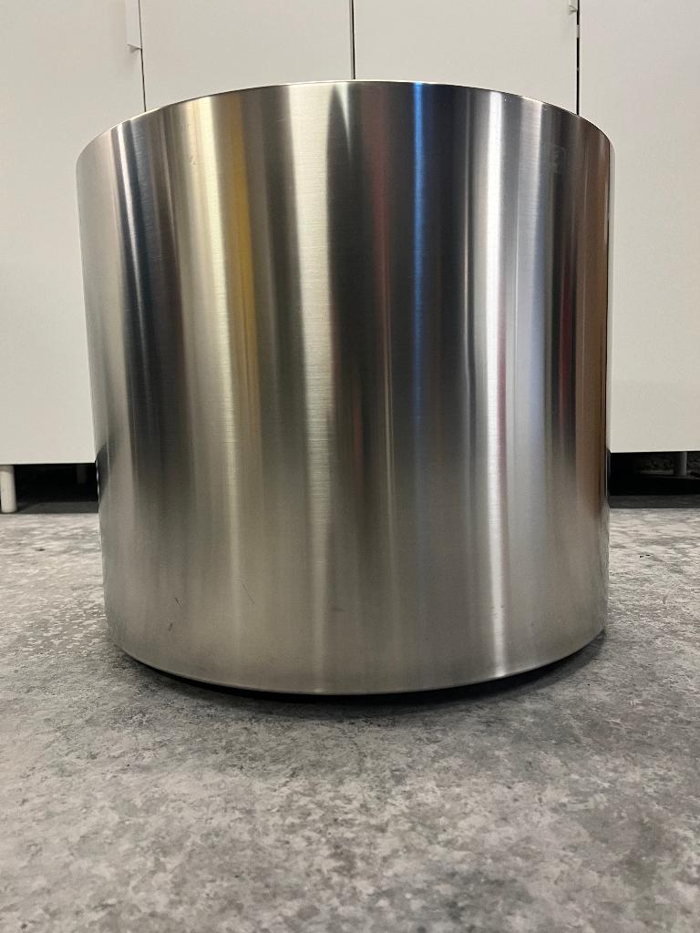 Ronde inox kuip op wielen, Ophalen, 40 cm of meer, Rond, Zo goed als nieuw