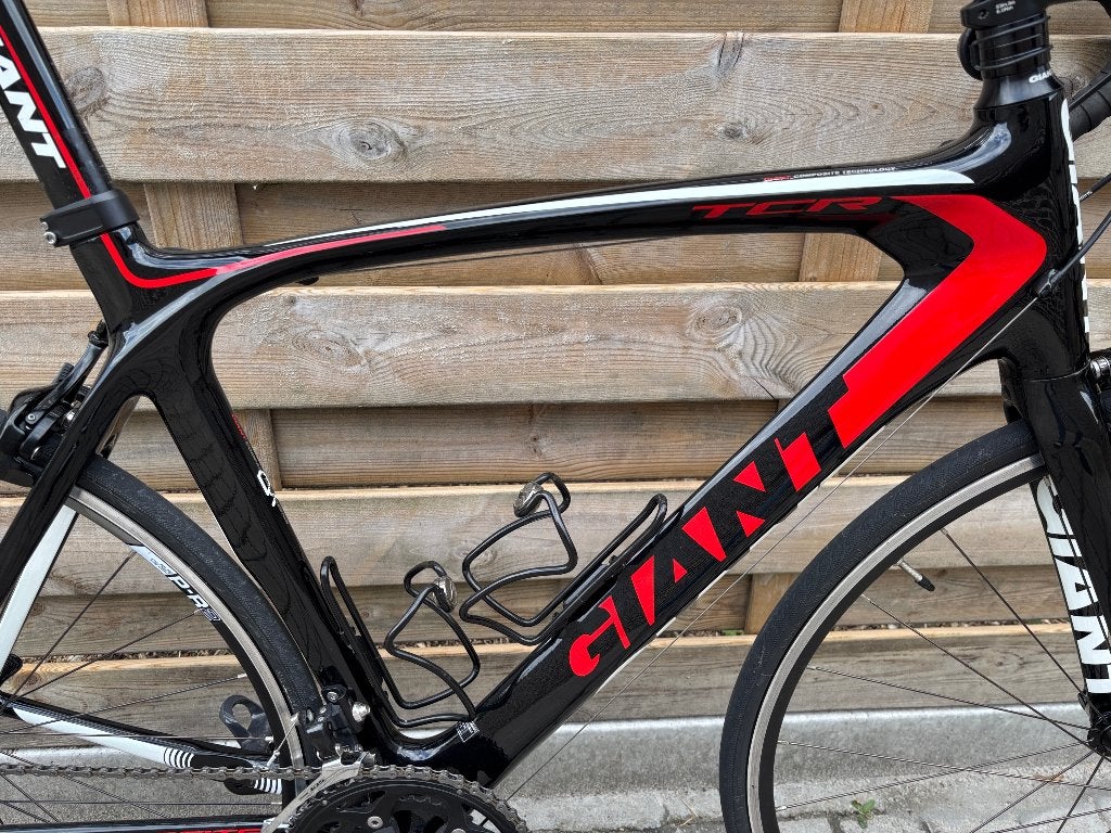 koersfiets Giant TCR volledig carbon in uitmuntende staat, Ophalen, 28 inch, Giant, Zo goed als nieuw