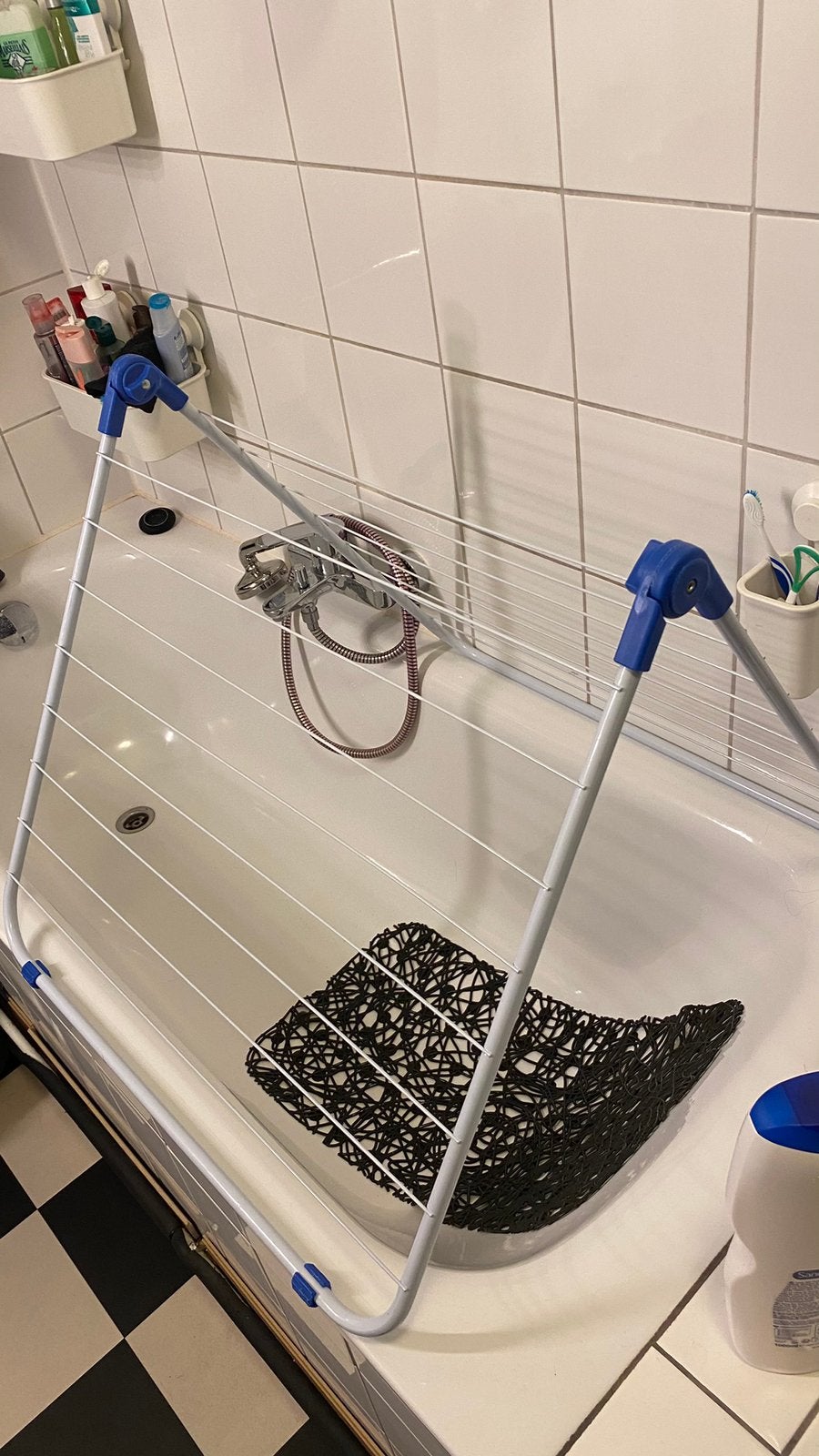 Etendeur à linge sechoir pour baignoire deux positions, Enlèvement, Comme neuf, Séchoir