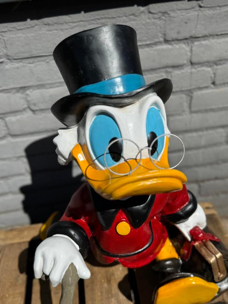 Disney Dagobert Duck beeld, Ophalen, Overige figuren, Gebruikt, Beeldje of Figuurtje