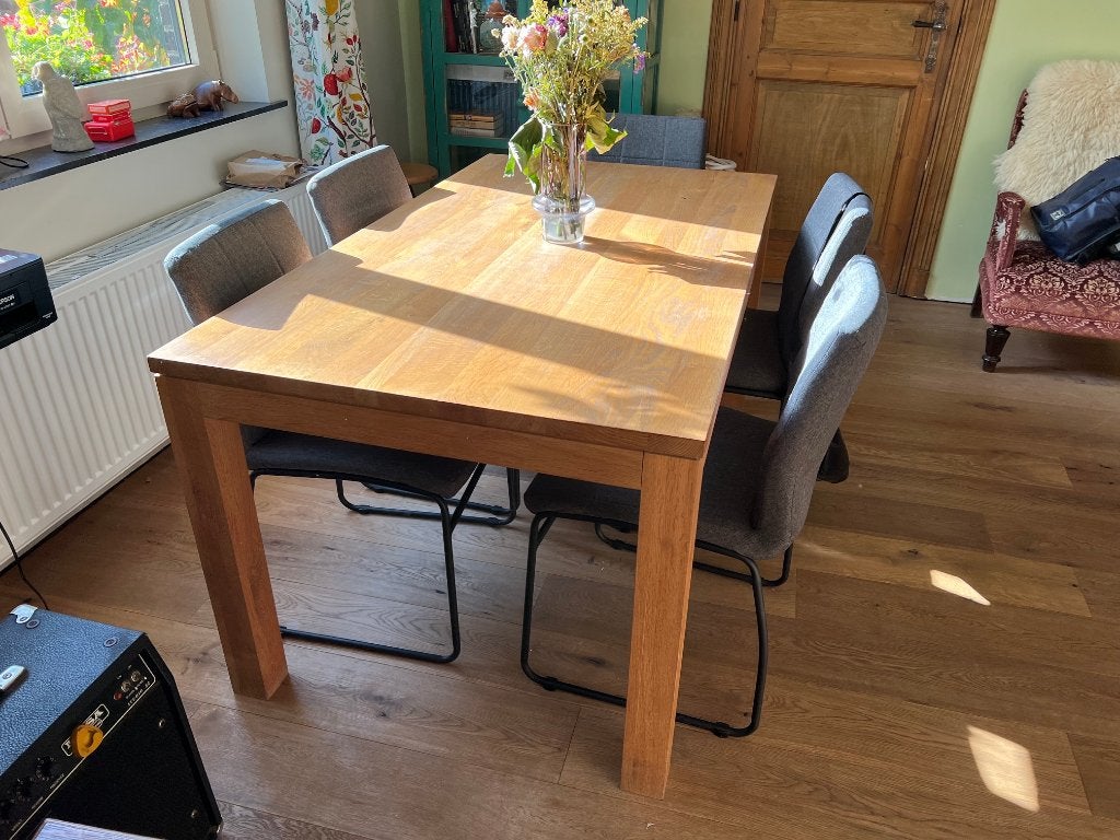 Table en chêne, Maison & Meubles, 150 à 200 cm, Cinq personnes ou plus, Enlèvement, Utilisé