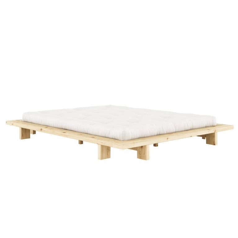 Karum design - bedframe, Huis en Inrichting, Ophalen, Beige, Steigerhout, Tweepersoons