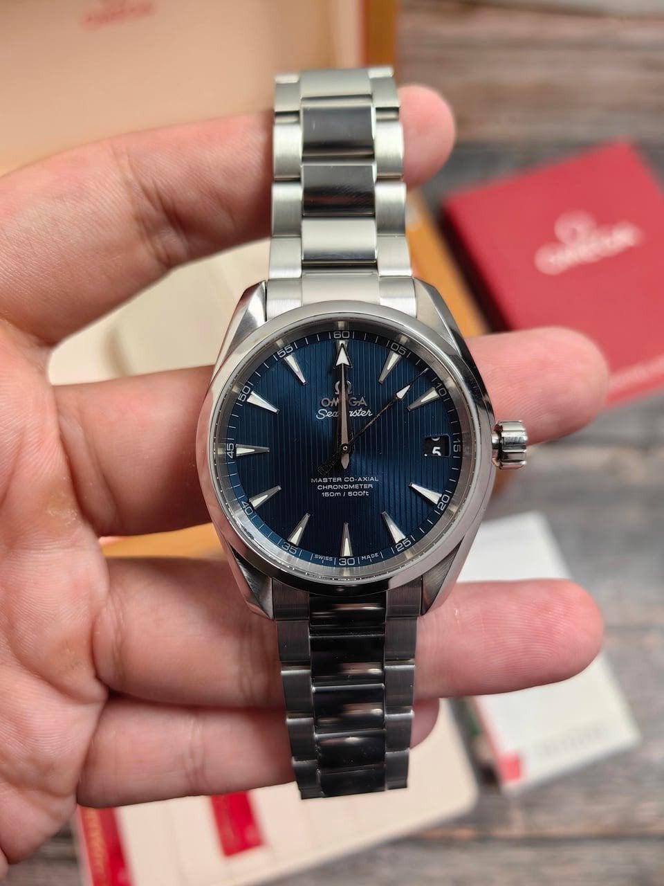 Omega Seamaster Aqua Terra, Handtassen en Accessoires, Ophalen of Verzenden, Omega