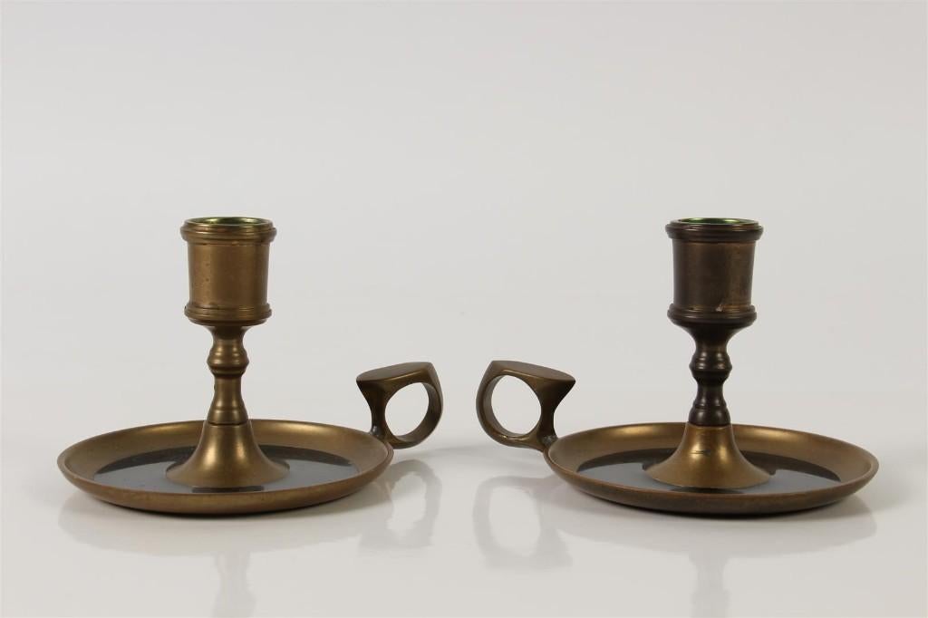 Antieke Blakers Kandelaars, Ophalen, Koper of Brons