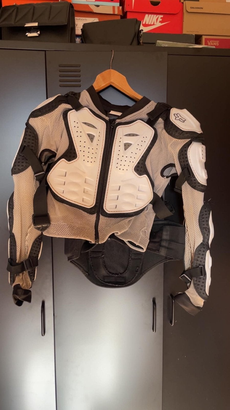 Pare pierre taille S blanc, Motos, Enlèvement ou Envoi, Seconde main, Femmes, Vêtements de motocross