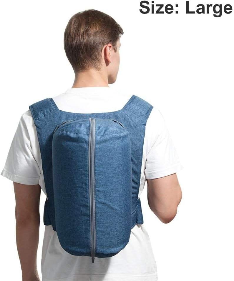snurkrugzak WoodyKnows snurken snoring backpack, Steunkussen, Ophalen of Verzenden, Zo goed als nieuw, Grijs