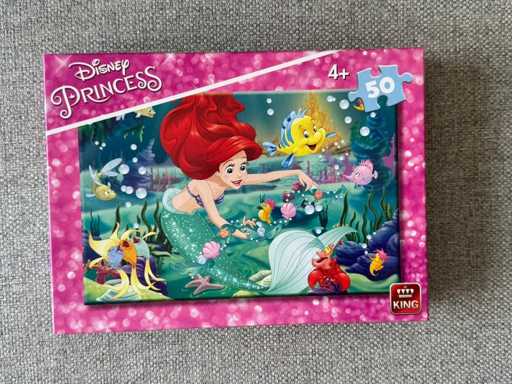 190. Puzzel - King/Disney - De kleine zeemeermin - 50 stuks, Enfants & Bébés, Jouets | Puzzles pour enfants, Comme neuf, 4 à 6 ans