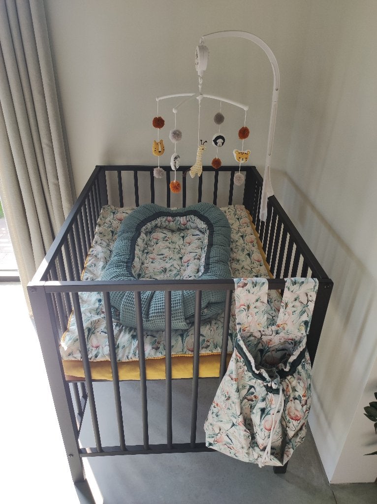 Babypark zwart inclusief matras, Kinderen en Baby's, Ophalen, Gebruikt, In hoogte verstelbaar