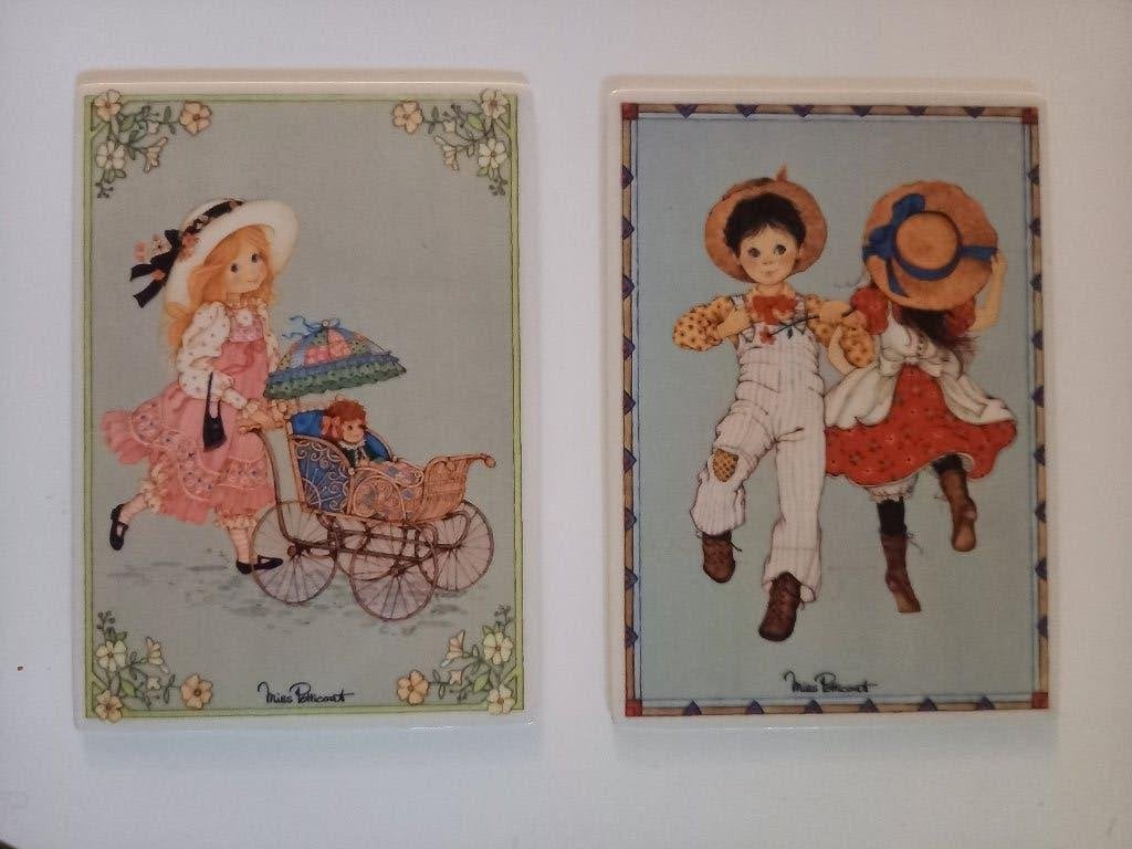 Vintage tegel set Villeroy & Boch Vilbo Card Miss Petticoat, Ophalen, Minder dan 50 cm, Overige typen, Zo goed als nieuw